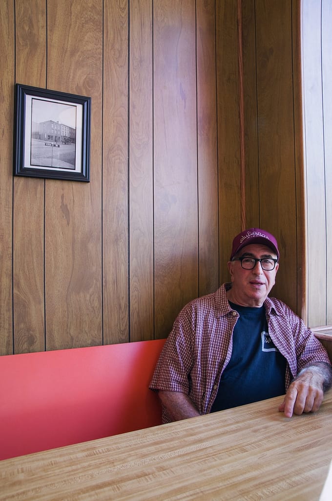 Paulie Giannone at Paulie Gees Slice Shop in Brooklyn